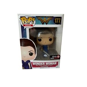 Funko Pop Wonder Woman 177 Blue Dress GameStop Exclusive DC Heroes Vinyl Figure